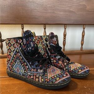Dr. Martens Multicolor Patterned Ankle Boots